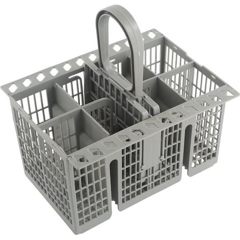 Geschirrspüler-Besteckkorb – Universeller Geschirrspüler-Besteckkorb – Multifunktionaler Aufbewahrungskorb – PP-Material – Grau (1/5)