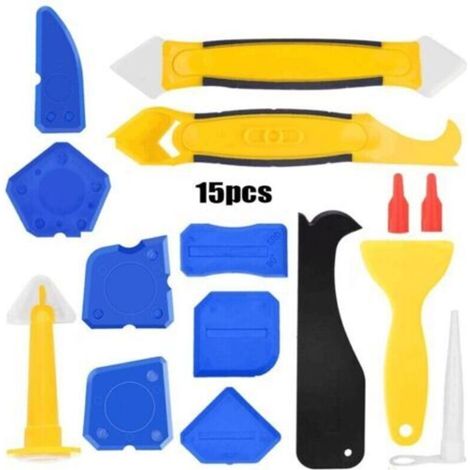 15pcs silicone joint caulking tool, grout joint smoothing tool kit (1/4)