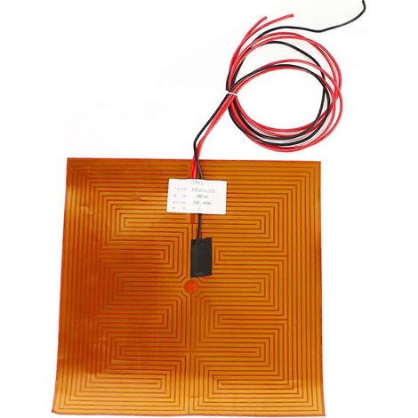 Schnelle, effiziente und stark haftende Heizmatte für 3D-Drucker, 300 x 300 mm, 12 V, 400 W