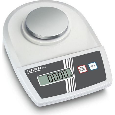 Kern - Balance de précision 0,001 portée 200 g max. plateau ∅ 82 mm, plastique, peinture antistatique - EMB200-3