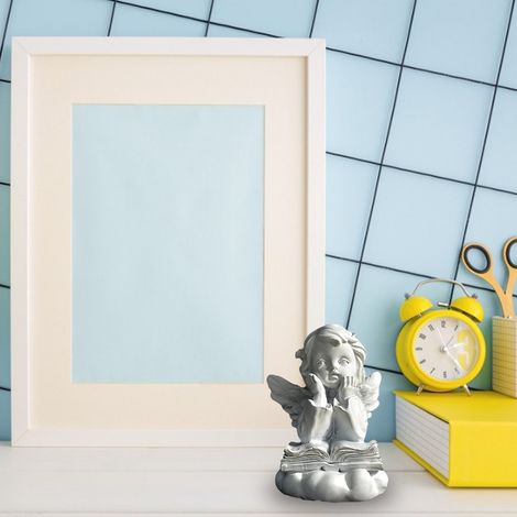 Statue d'ange en résine pour jardin, figurine féerique, sculpture d'ange pour la décoration intérieure (1/5)