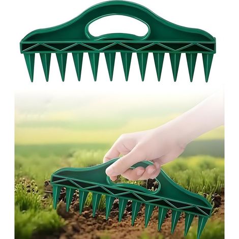 Distributeur de graines à 12 trous, 1 pièce, Aide au semis, Outil d'ameublissement du sol pour jardinage, légumes, potager, fruits et fleurs (1/5)