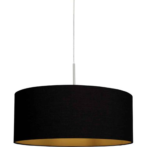 Steinhauer - lámpara colgante - Sparkled Light - negro - lino (1/3)