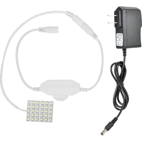 Lampe de protection oculaire pour machine à coudre industrielle, 30 LED, gradation sans palier, fiche US 110-240V (1/5)