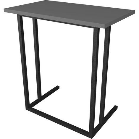 Tavolino laterale 65,5 x 60 x 35,5 cm antracite 030008606