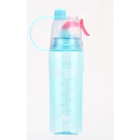 Bouteille d'eau froide en spray pour le sport, gobelet anti-fuite pour vélo, salle de sport, plage, bleu (1/4)