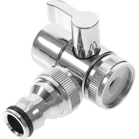 Adaptateur de robinet, vanne de dérivation, adaptateur de robinet d'évier vers tuyau d'arrosage, répartiteur de conduite d'eau (1/5)