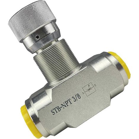 Vannes de régulation de débit hydraulique unidirectionnelles pour moteurs de vérins hydrauliques, remplacement de vannes à pointeau, multicolores et résistantes 3/8'' (1/5)