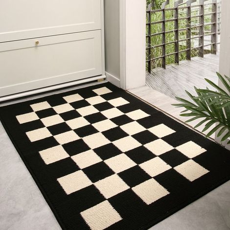 Tapis d'entrée, paillasson, anti-poussière, résistant à l'usure, simple, absorbant l'eau, antidérapant (1/3)