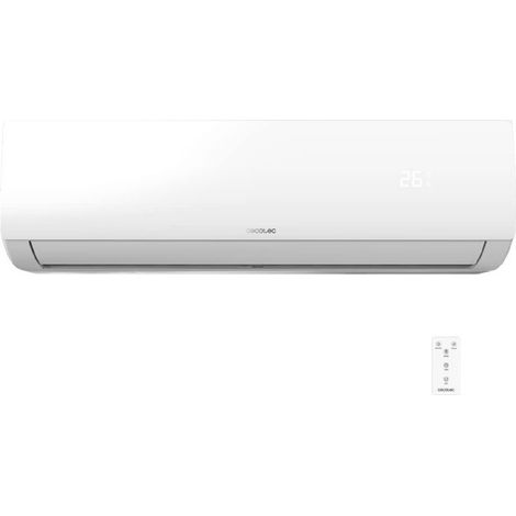 Cecotec Aire Acondicionado Split AirClima 12000 Smartfresh. 12000 BTU, Motor DC, Bomba de calor, Mando a distancia, Pantalla LED, Sistema Inverter, 5 Modos, 8 Velocidades, Cobertura 22 m2 (1/5)