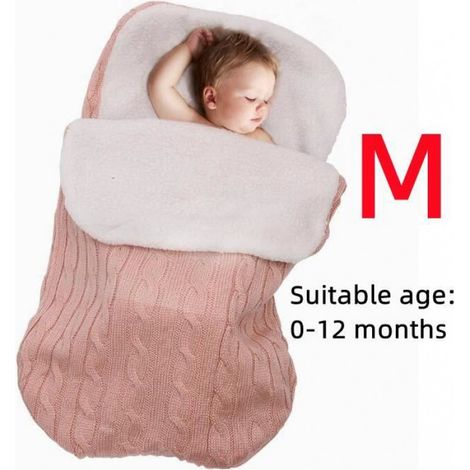 Gigoteuse - Fausse Polaire Agneau - Pour Bébé Fille - Avec Bonnet - Taille M (0-12 Mois) (1/4)
