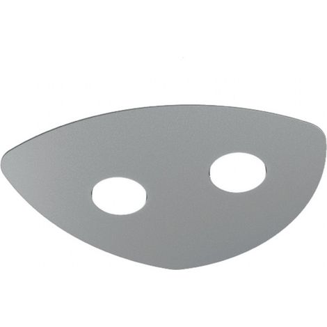 Plafoniera Moderna Shape Metallo Grigio 2 Luci Gx53 (1/5)