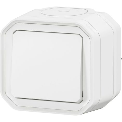 Legrand - Interrupteur ou va-et-vient Plexo complet saillie - blanc
