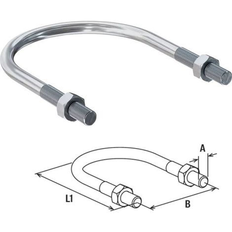 CAVALLOTTO "U" 50X60 ( 2" ) M8 PZ10