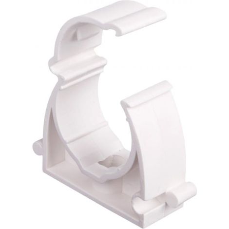 Soporte cerrado para tubos de 25 mm, blanco, UZ 25 10221 /100 unidades/