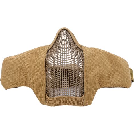 Masque de protection cycliste respirant en maille d'acier V10, équipement de compétition couleur kaki (1/5)