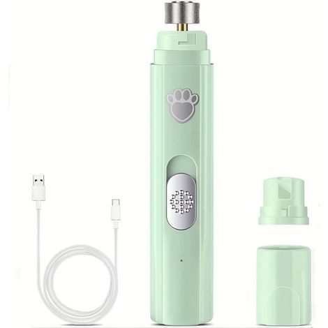 Coupe-ongles électrique pour chiens et chats, rechargeable par USB, 2 lames, soin sans douleur.-AquaForge (1/5)