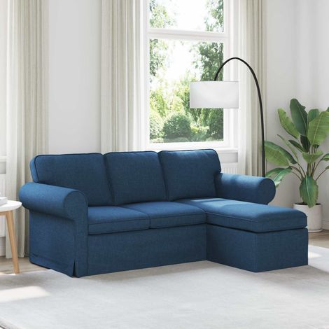 Sofa Blau 195 x 138 x 80 cm Stoff (1/5)