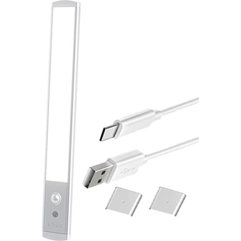 Barre Lumineuse Sans Fil Avec Détecteur De Mouvement Barres Lumineuses LED Connectables Et Magnétiques Rechargeables Pour Étagère, Couloir (1/5)