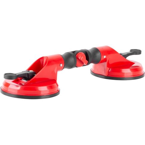 Glashalter Strend Pro CU682, Saugheber, 2-Kuppel, 127 mm, 115x370 mm, einstellbarer Winkel (1/3)