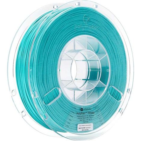 Filamento Polymaker PolyFlex TPU-90A teal 1,75 mm 750 g