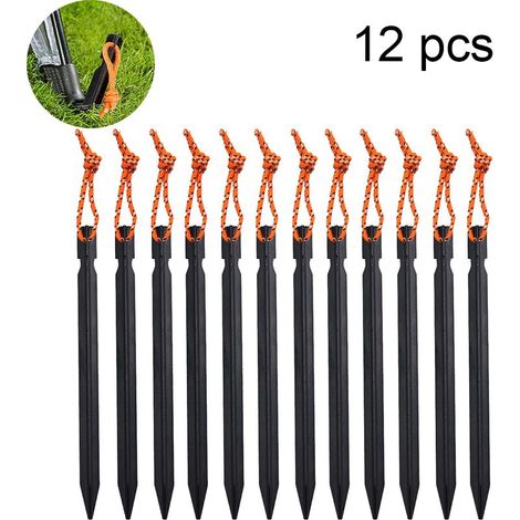 Heringe – Aluminiumlegierung – 18 cm – Für harten und weichen Untergrund – 12er-Pack (1/5)