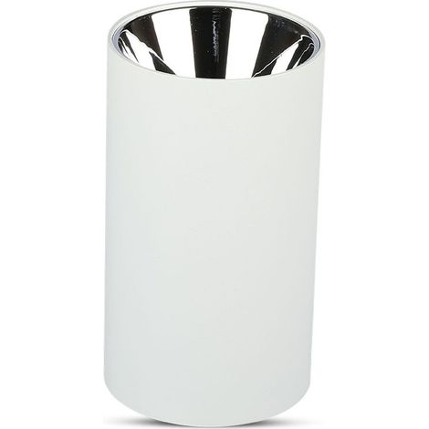 V-TAC LED Spot Light - Accessoires de surface - GU10 - IP20 - Blanc + Chrome (1/5)