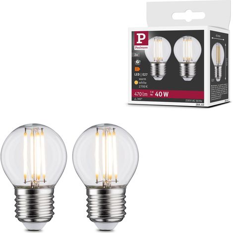 lampe LED sphérique 2x5W ampoule Clair ampoule éclairage 2700 K E27 (1/5)