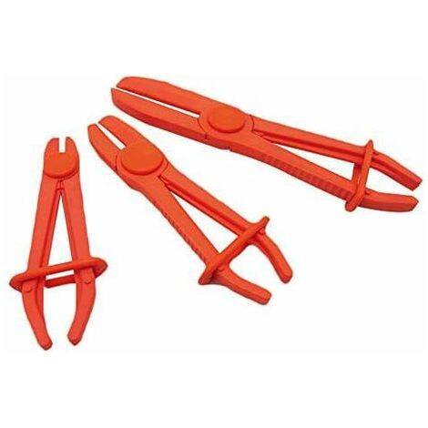 3 Pcs / Set Pinces à durite Pinces de Tuyau Ligne Pince Tuyau Pincée Pince À Sertir Pour Tuyau De Nylon Outil De Serrage Pour Tuyaux Flexibles, Freins, Conduites De Carburant, Chauffages, Radiateurs (1/5)