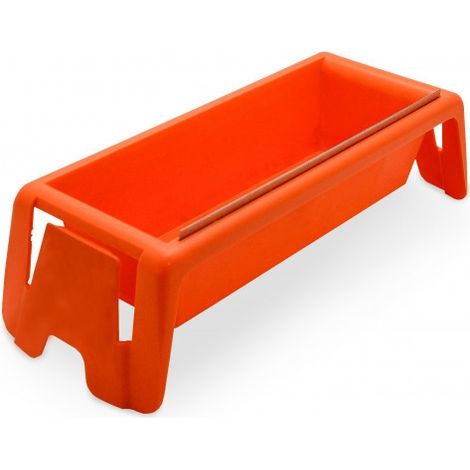 Edma – Bac à boue en plastique 66955 250 mm – Pour chantiers humides – Résistant aux produits chimiques – Bac peinture, sceau et grille à peinture