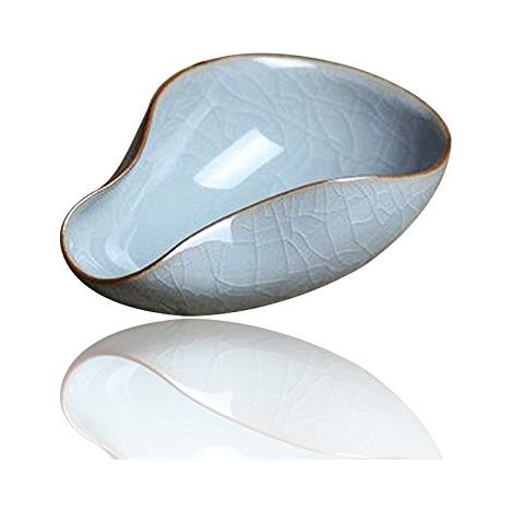 Récipient à Thé Cha He en Porcelaine Tasse Doseuse en Grains de Café Ge Yao Accessoire à Thé Avec Motif de Fissures Pelle à Thé Chinoise (1/2)