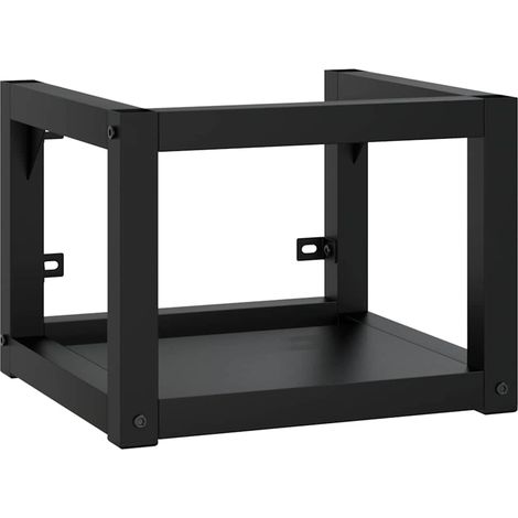 Maison Exclusive - Badezimmer Wand-Waschtischgestell Schwarz 40x3 (1/5)