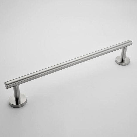 SABIR Mural porte/barre de serviette en acier inox longueur de 60CM rond fond pour salle de bain,cuisine (1/5)