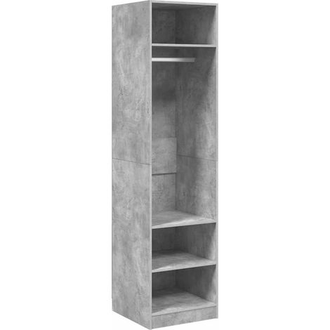 Maison Exclusive - Armadio Grigio Cemento 50x50x200 cm in Legno Multistrato (1/5)