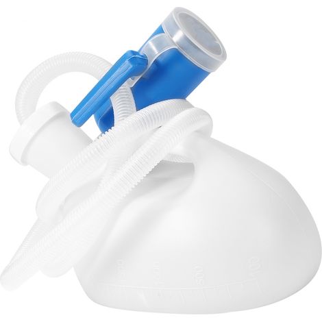 Urinoir portable anti-fuite de 2000 ml pour hommes, personnes âgées et enfants, avec tuyau. (1/5)