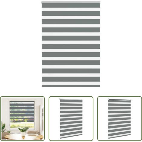 Doppelrollo -  Doppelrollo Dunkelgrau 100x150 cm Stoffbreite 95,9 cm Polyester (1/5)