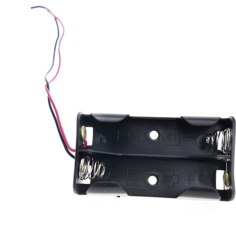 BeMatik - support de batterie plat pour 2 AA 1.5V LR6 (1/3)