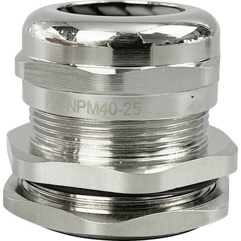 TRU COMPONENTS TC-10302852 Kabelverschraubung M40 Messing (vernickelt) Metall 1 St. (1/2)