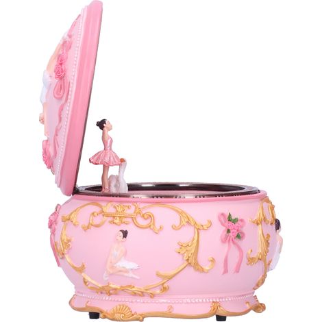 Boîte à musique LED avec figurine rotative, boîte à musique exquise, décoration intérieure, cadeau d'anniversaire pour fille n°1 (1/5)