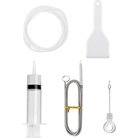 Set de 5 brosses de nettoyage pour réfrigérateur, outil de débouchage pour trou d’évacuation, cure-pipe universel pour canalisation (1/5)