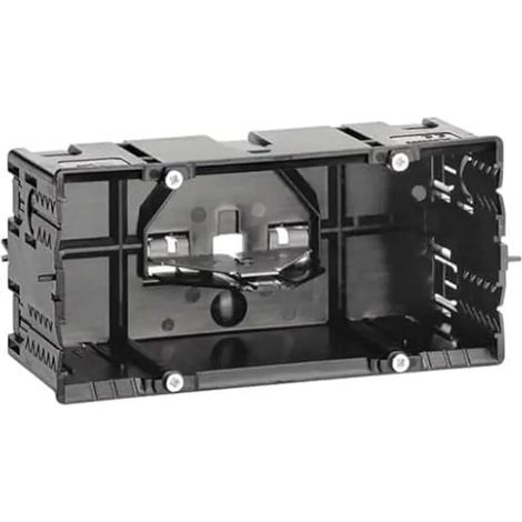 Caja de montaje Hager gls55002 2 tomas compatible BR C-Profil