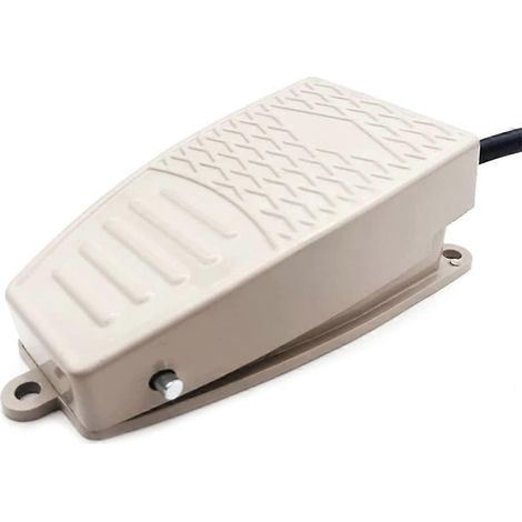 Interrupteur à pédale, 380 V CA / 220 V CC, normalement ouvert, boîtier en aluminium, momentané, pour machines-outils (1/5)