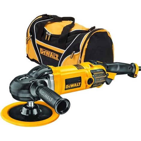 Dewalt DWP849X 250W Premium 150mm 180mm Variable Speed Polisher 240V + Carry Bag (1/4)