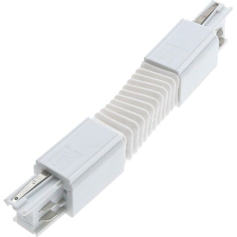 Connecteur Flexible Blanc pour Rail Triphasé - Ledme - LM3225 (1/2)