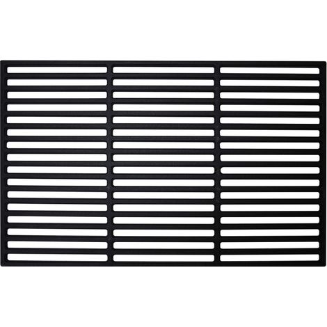 SWANEW Grillrost Gussrost BBQ Gitter Tafelrost Guss Grillgitter Gusseisen Profi Gasgrill Ofenrost 34x54cm