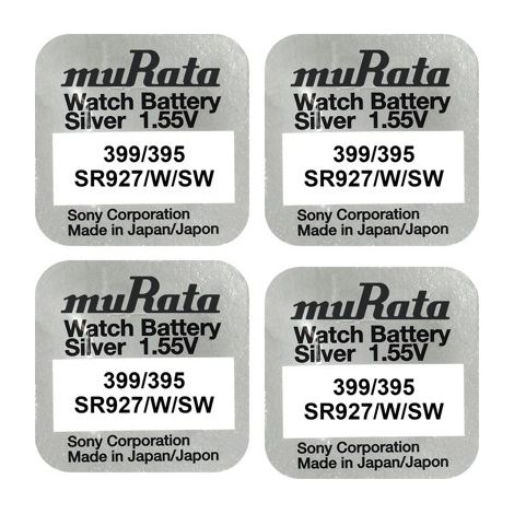 .4 piles Murata 399/395 SR 927/W/SW.