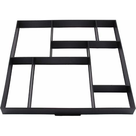 Molde de plástico para pavimento de 60 x 50 cm, moldes medianos de hormigón, piedras para escalones, molde para camino de jardín, molde para pavimentación de caminos, molde para aceras (1/5)