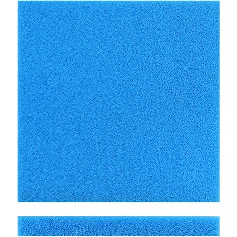 Wiltec Filtermatte Schaumstoff 50 x 50 x 3 cm grobe Porung 10 ppi für Teichfilter Aquarienfilter Aquarium Filter Außenfilter Wasser