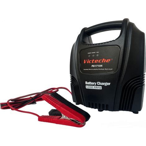 CARICABATTERIE CARICA BATTERIA 6 12V 4A PORTATILE RICARICA AUTO MOTO BARCA 943VT