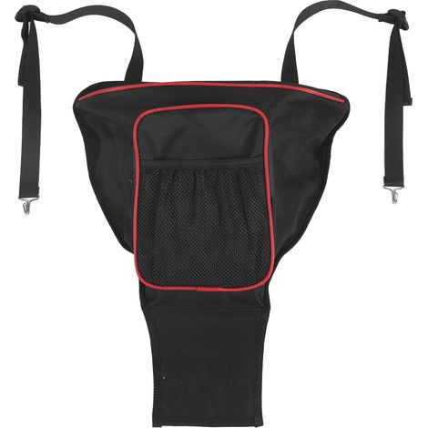 Housse de rangement centrale UTV 1680D toile Oxford de remplacement pour Polaris RZR 570/800/800S/900 (Noir Rouge) (1/5)